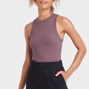 Women's Ribbed Tank Bodysuit - A New Day